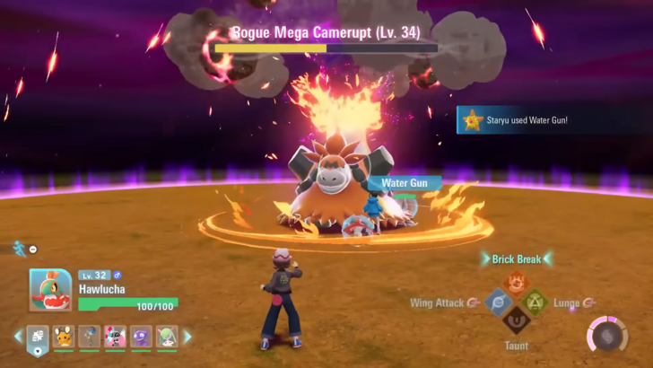 Pokémon Legends: Z-A Mega Camerupt boss fight