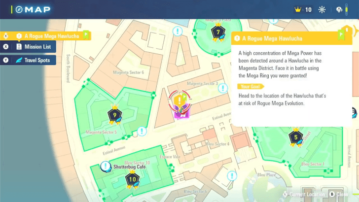 Rogue Mega Hawlucha Location
