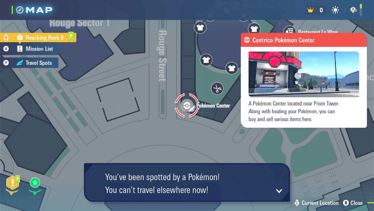 Cannot Fast Travel after Being Spotted