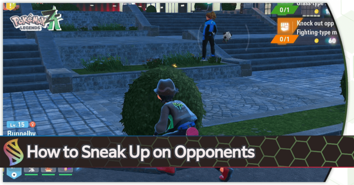 Pokemon Legends Z-A - How to Sneak Up on Opponents Top Banner