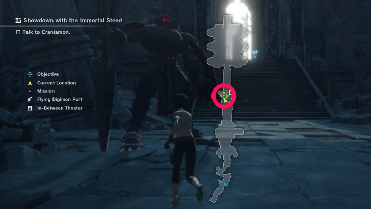 Showdown with the Immortal Steed Start Location