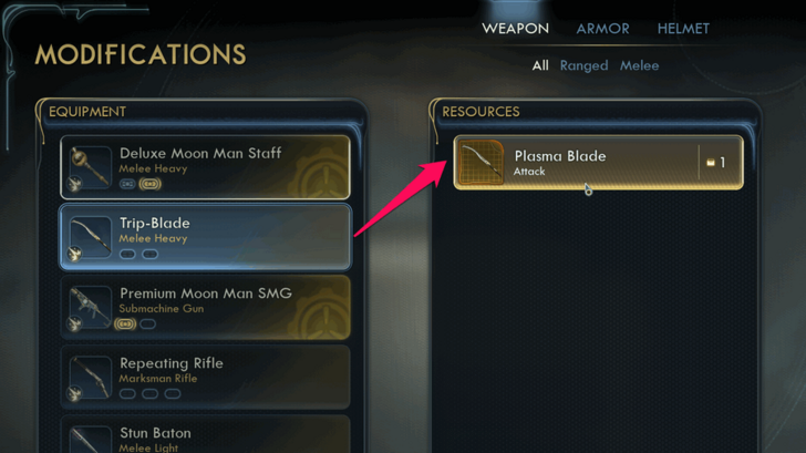 Install Mods on Specific Weapons