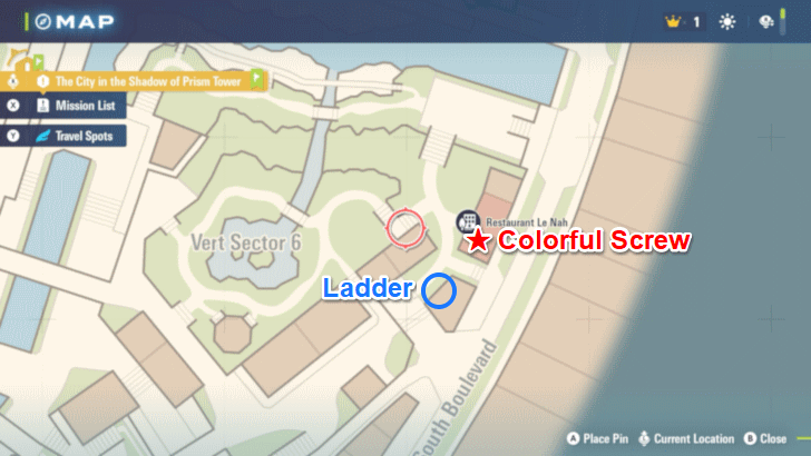 Colorful Screw 27 Map Location