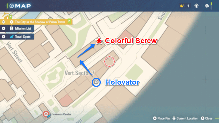 Colorful Screw 28 Map Location