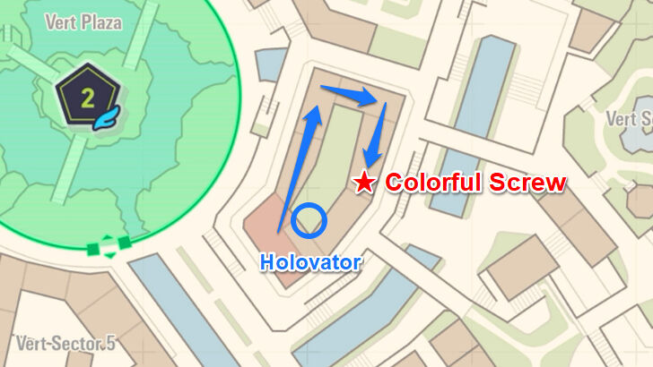 Colorful Screw 38 Map Location