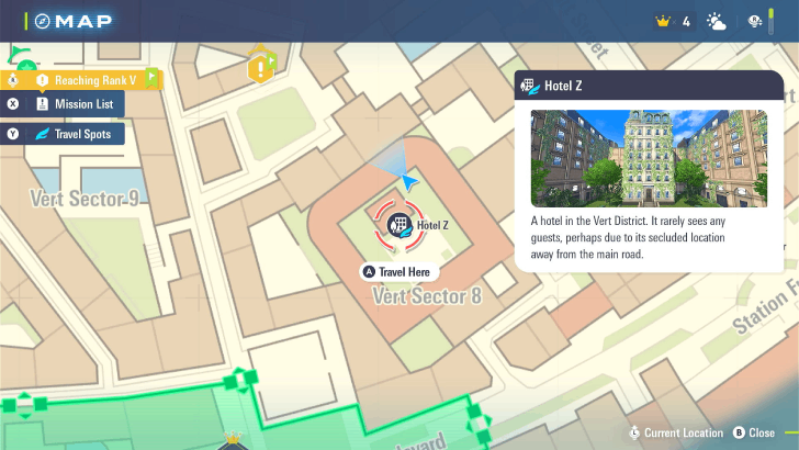 Hotel Z Map View
