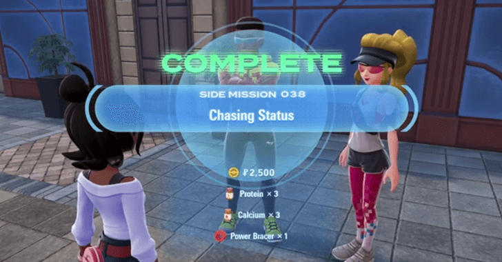 Side Missions can give Training Items