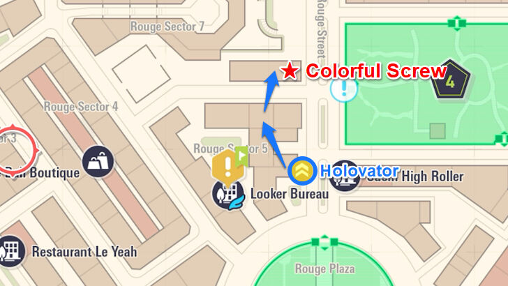 Colorful Screw 54 Map Location