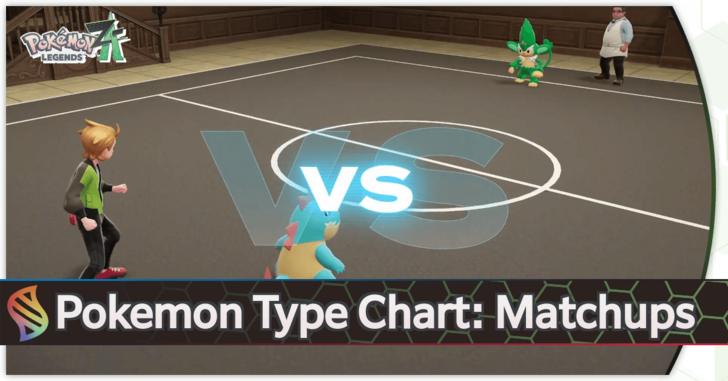 Pokemon Legends Z-A - Pokemon Type Chart Matchups Top Banner
