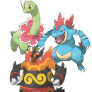 Pokemon Legends Z-A - Meganium, Feraligatr, Emboar