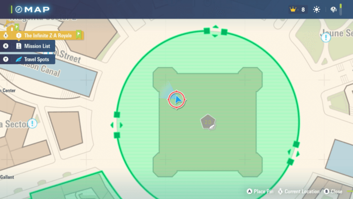 Pokemon Legends Z-A TM 054 Map Location