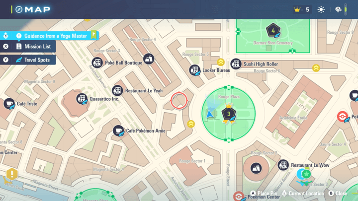 Yoga Master Map Location