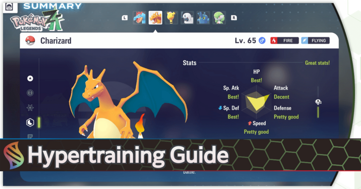 Pokemon Legends Z-A - Hyper Training Guide Top Banner