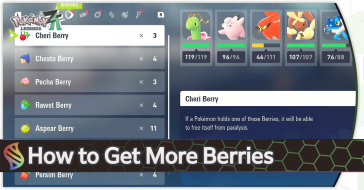 Pokemon Legends Z-A - How to Get More Berries Top Banner