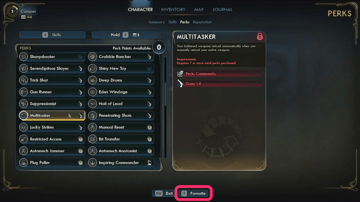 Outer Worlds 2 Favorite Perk