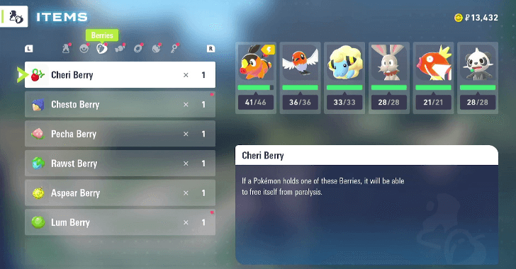 Berries can Heal Your Pokemon