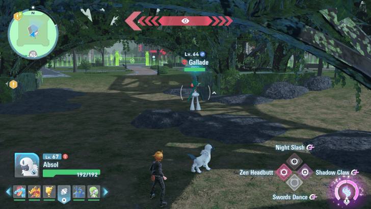 Alpha Gallade Overworld Location