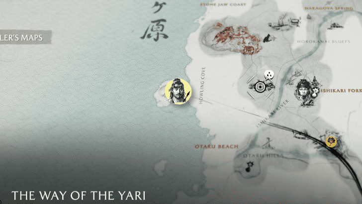 Modaiwa Island Sumi-e Map Image