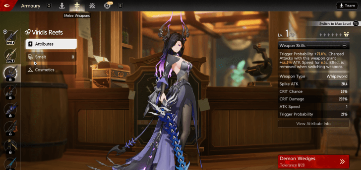 Duet Night Abyss - Armoury