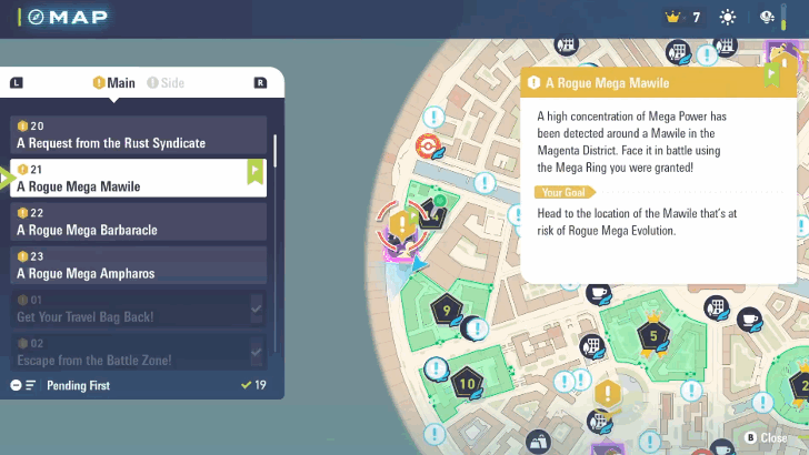 Pokemon Legends Z-A - Rogue Mega Mawile Battle Location