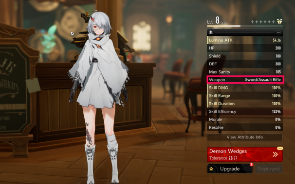 Duet Night Abyss - Weapon Proficiency