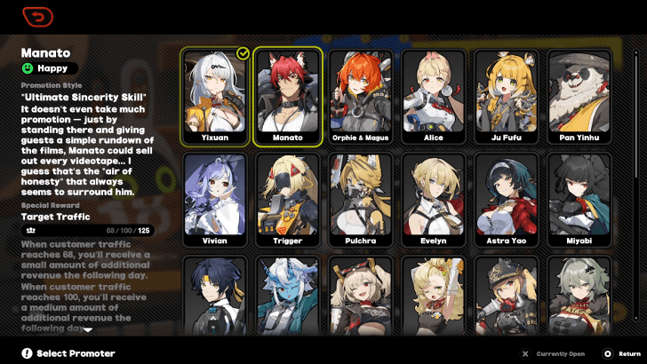 Manato as Store Promoter