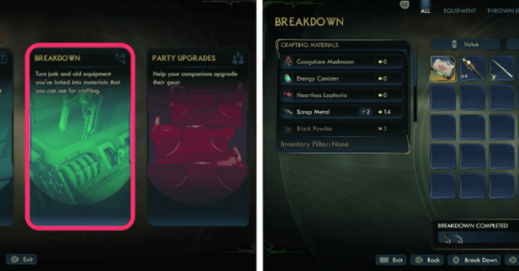 Outer Worlds 2 Breakdown Items