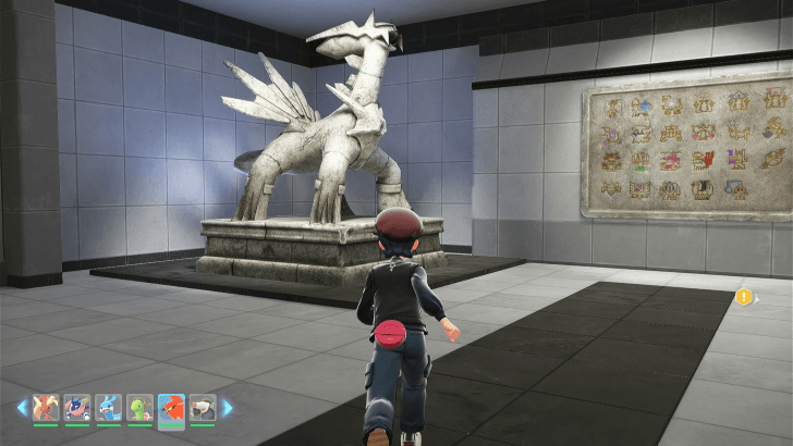 Statues of Dialga and Palkia