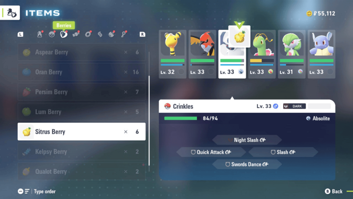 Give Your Pokemon Berries