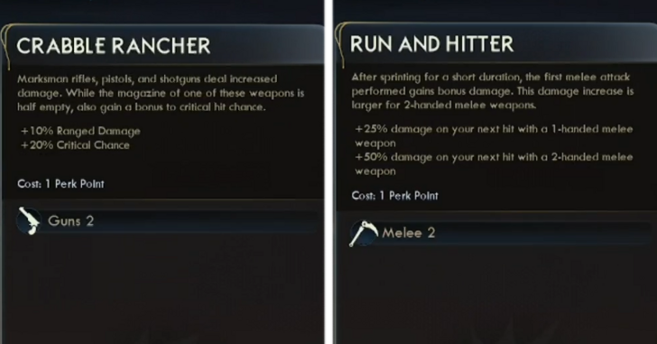 Physical Damage Increase Perk