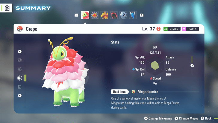 Mega Evolution Stats