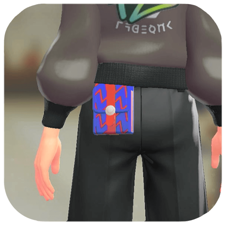 Pokemon Legends Z-A Male Patterned Square Satchel Icon