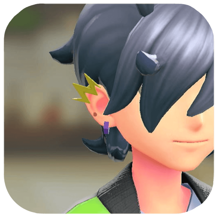 Pokemon Legends Z-A Male Lightning Earrings Icon