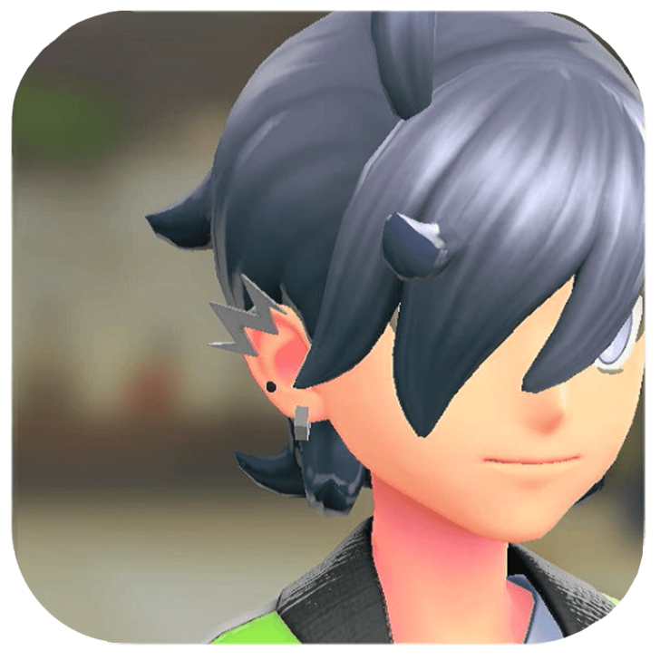 Pokemon Legends Z-A Male Lightning Earrings Icon