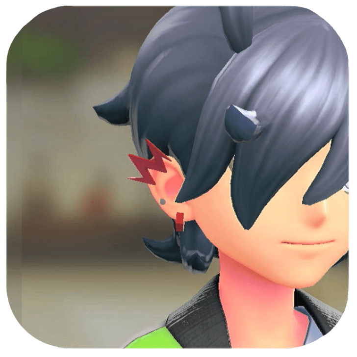 Pokemon Legends Z-A Male Lightning Earrings Icon