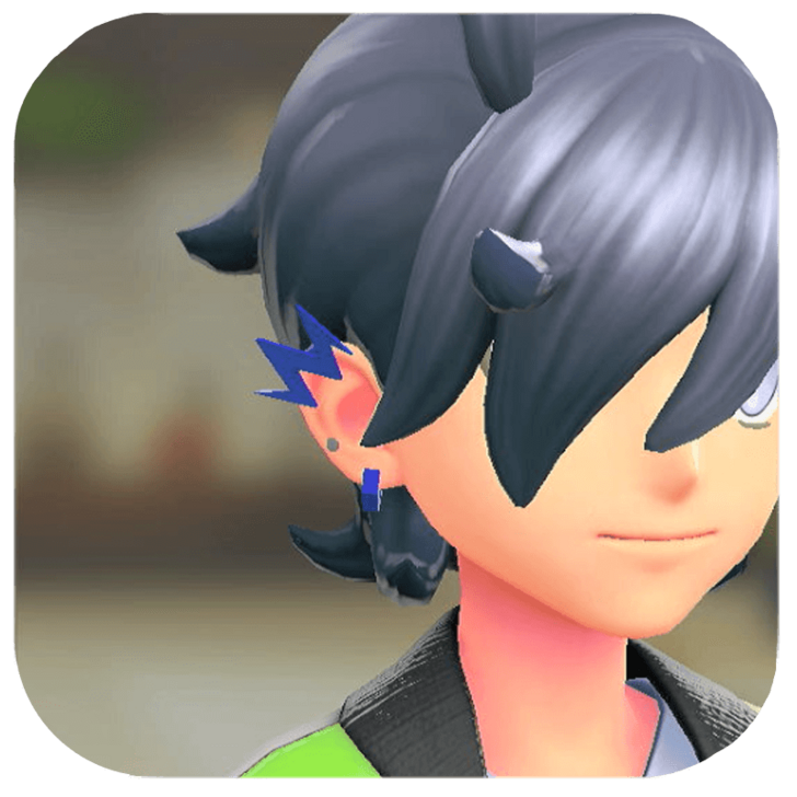 Pokemon Legends Z-A Male Lightning Earrings Icon