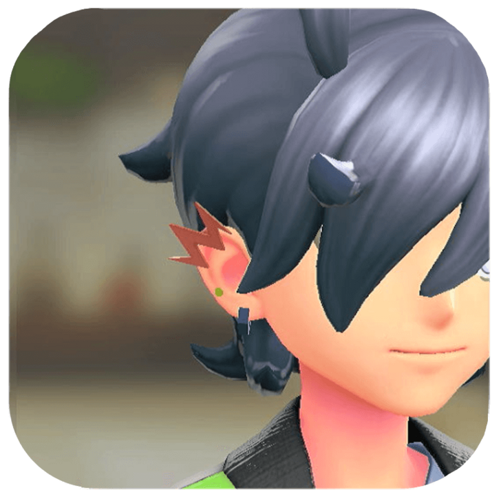 Pokemon Legends Z-A Male Lightning Earrings Icon