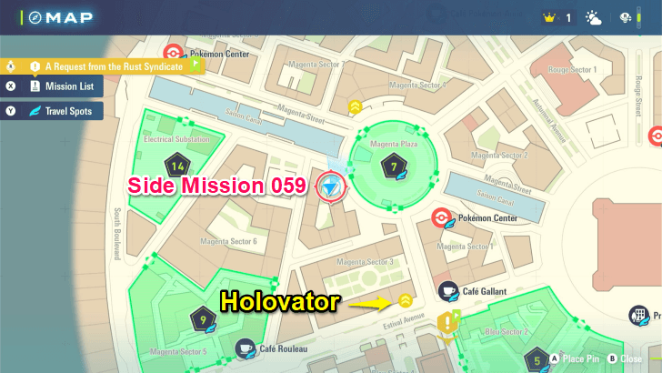 A Rematch with Hawlucha! Map Location