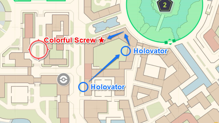 Colorful Screw 14 Map Location