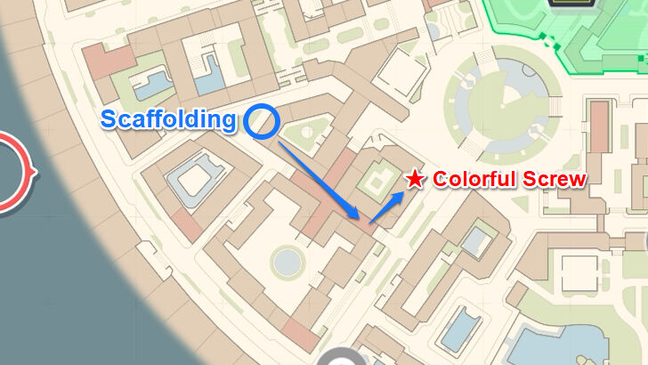 Colorful Screw 9 Map Location