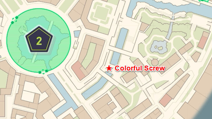 Colorful Screw 21 Map Location
