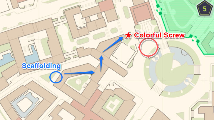 Colorful Screw 25 Map Location