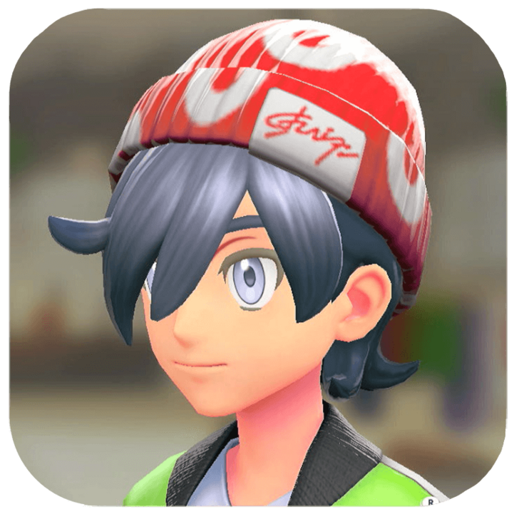 Pokemon Legends Z-A Male Kiss-Pattern Knit Beanie Icon