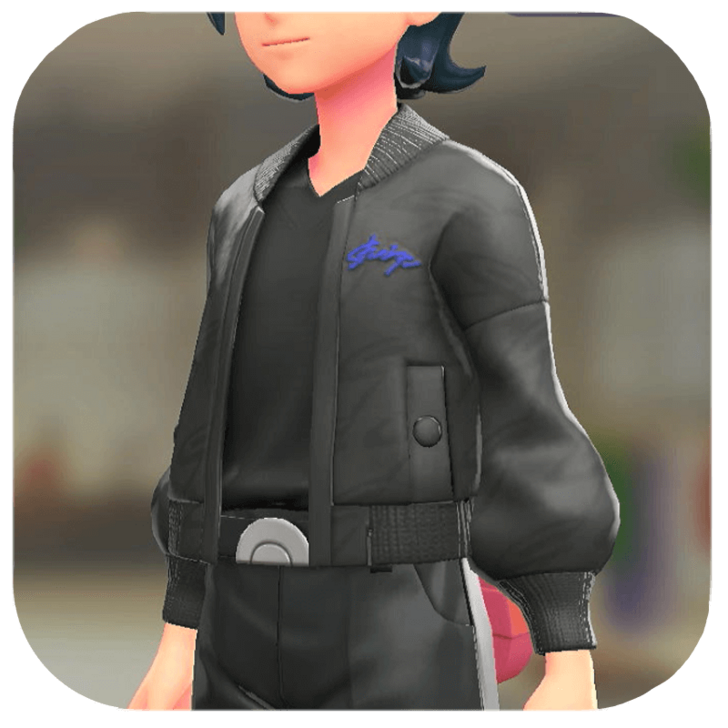 Pokemon Z-A - Blouson and V-Neck Set Signature Black | Vivid Black M