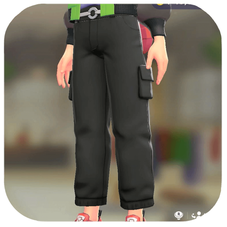 Pokemon ZA - Cargo Pants Vivid Black