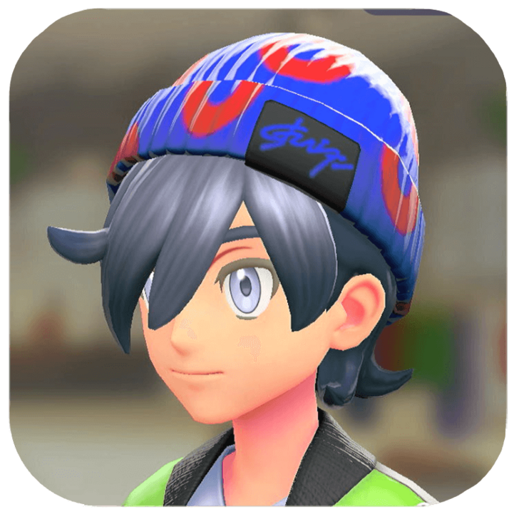 Pokemon Legends Z-A Male Kiss-Pattern Knit Beanie Icon