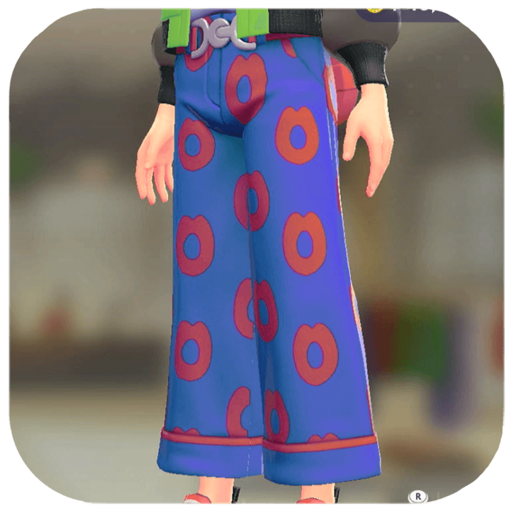 Pokemon Legends Z-A Male Kiss-Pattern Wide-Leg Pants Set Icon