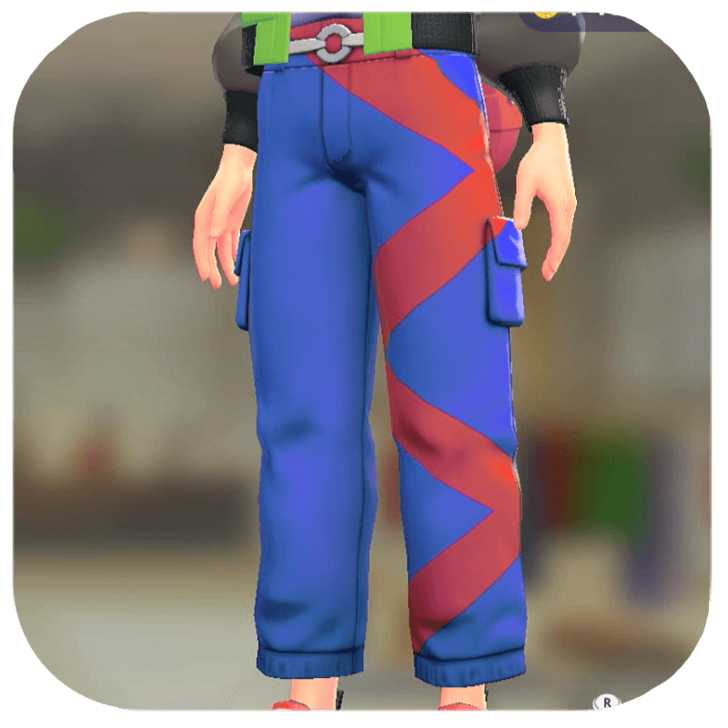 Pokemon Legends Z-A Male Asymmetrical Cargo Pants Icon
