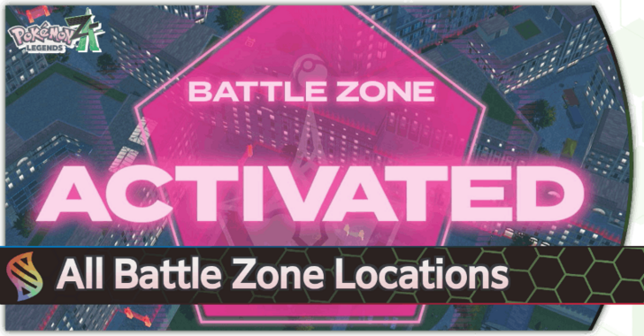 Pokemon Legends Z-A All Battle Zone Locations