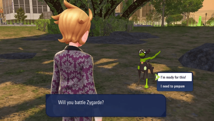 Zygarde battle under the Prism Tower